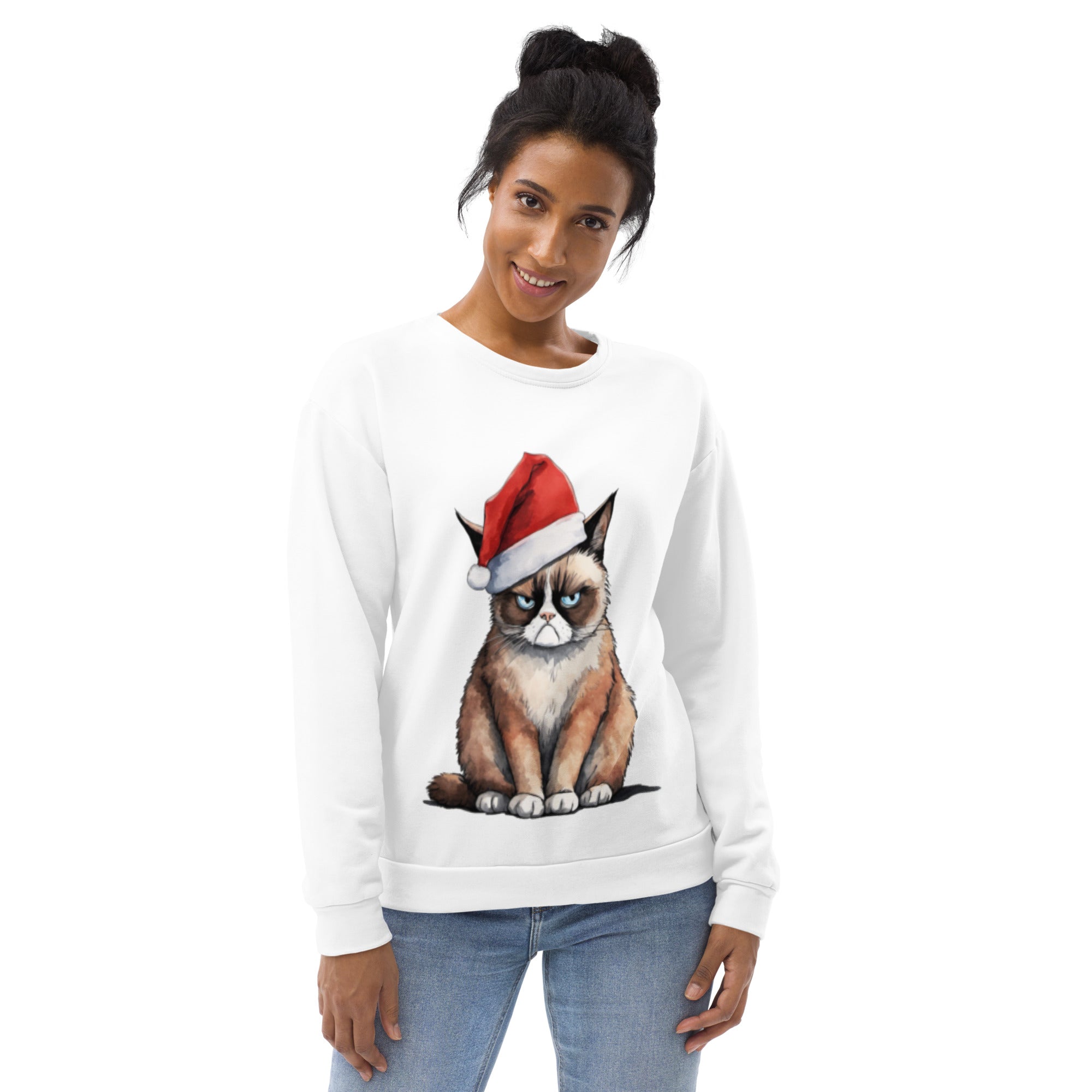 Grumpy Kitty Christmas Eco Sweatshirt